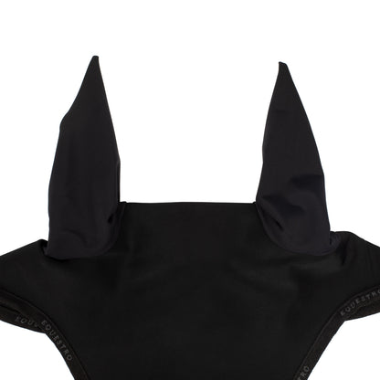 Gorra para caballo de tejido técnico Equestro - Black/Black