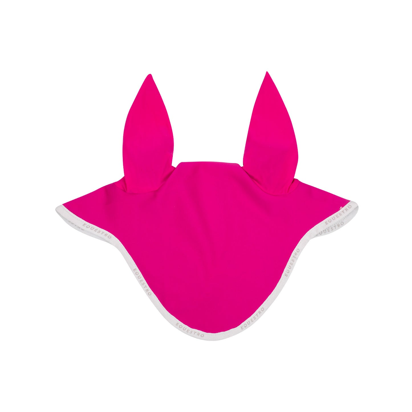 Gorra para caballo de tejido técnico Equestro - Fucsia/White