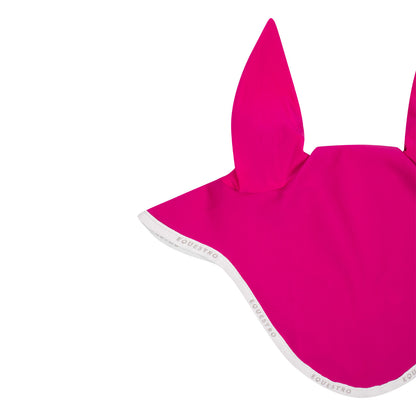 Gorra para caballo de tejido técnico Equestro - Fucsia/White