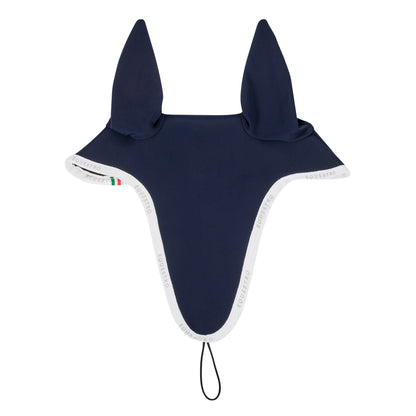 Gorro para caballo en tejido técnico con cordón en la muserola Equestro - Navy/White