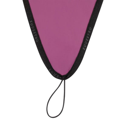 Gorro para caballo en tejido técnico con cordón en la muserola Equestro - Pink/Black