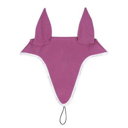 Gorro para caballo en tejido técnico con cordón en la muserola Equestro - Pink/White