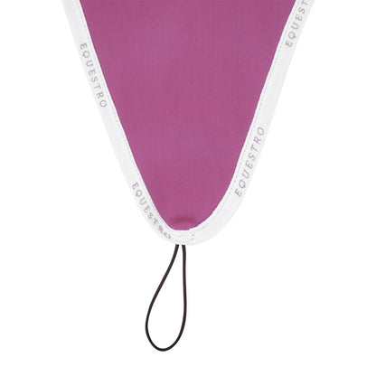 Gorro para caballo en tejido técnico con cordón en la muserola Equestro - Pink/White