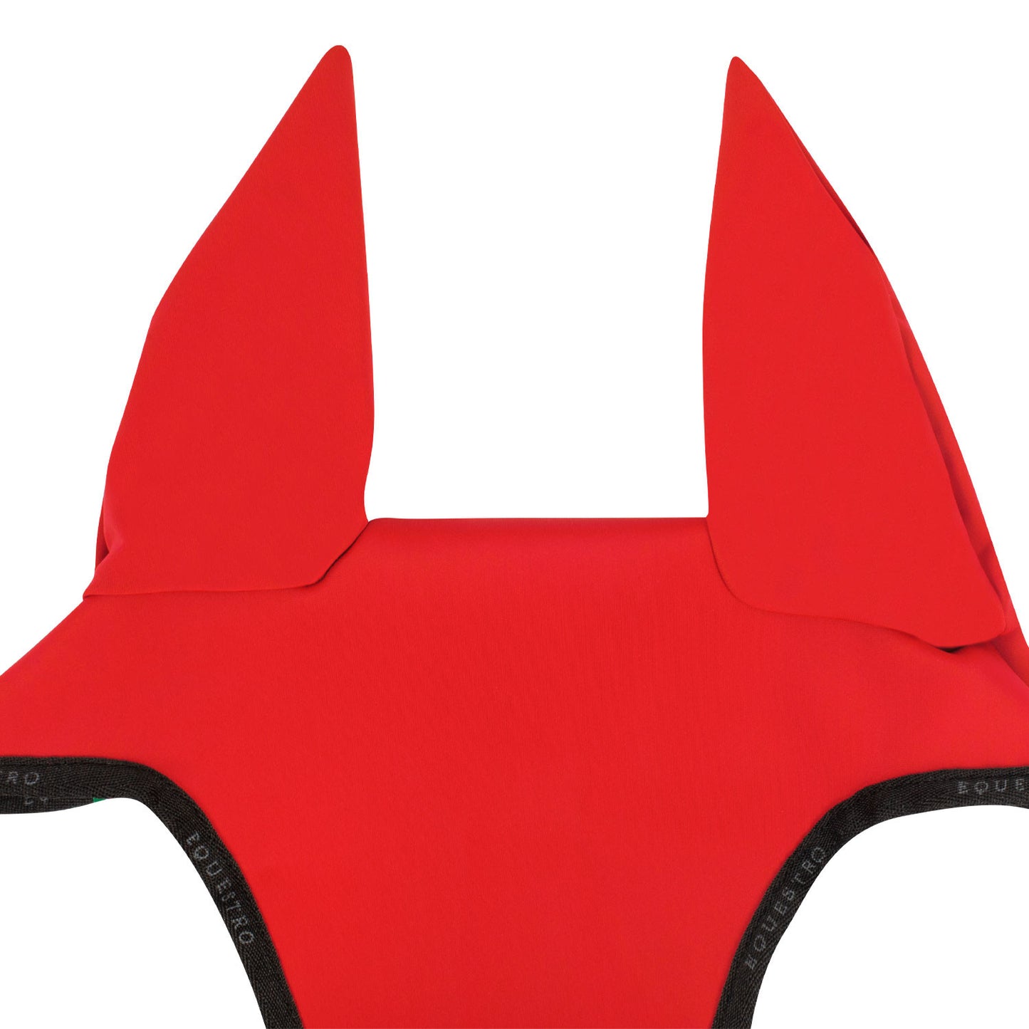 Gorro para caballo en tejido técnico con cordón en la muserola Equestro - Poppy Red (17-1664)/Black