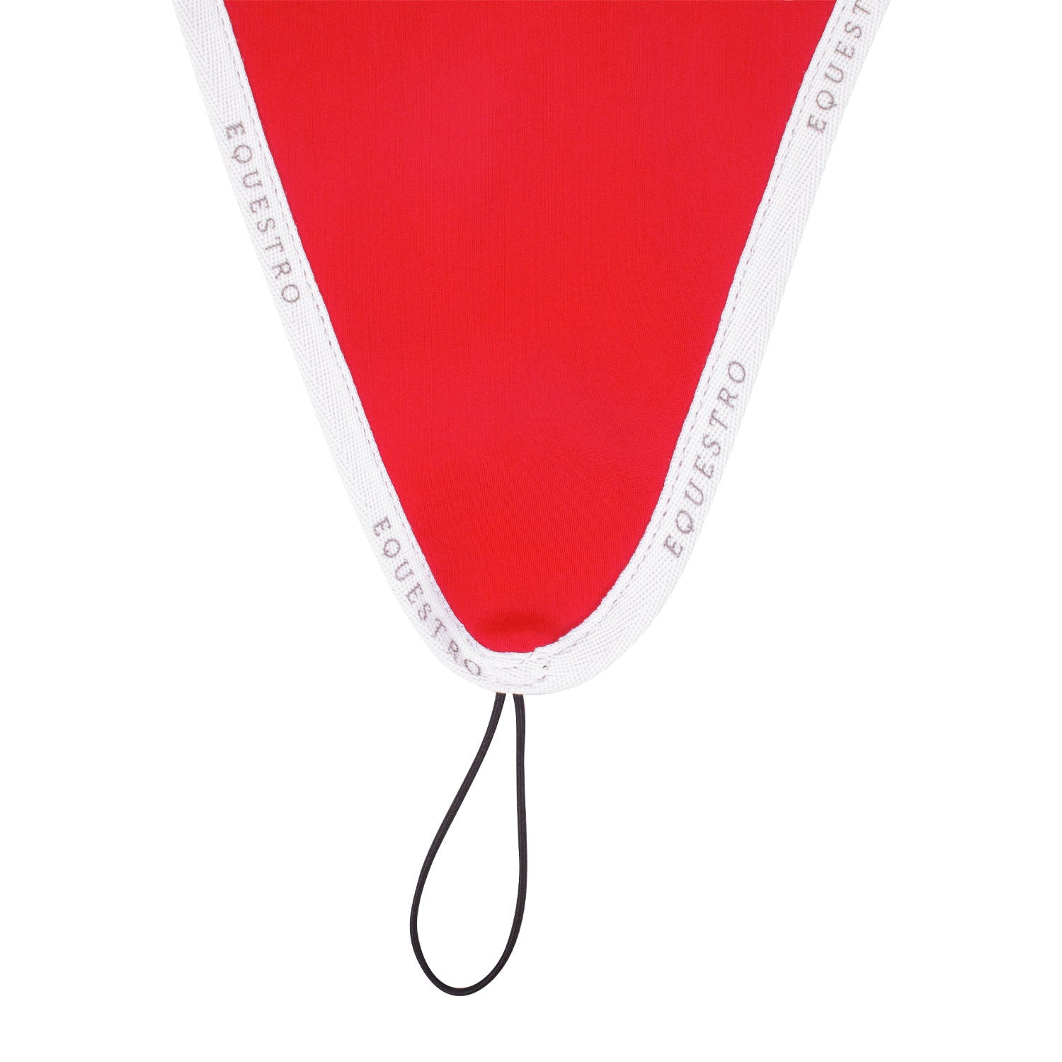 Gorro para caballo en tejido técnico con cordón en la muserola Equestro - Poppy Red (17-1664)/White