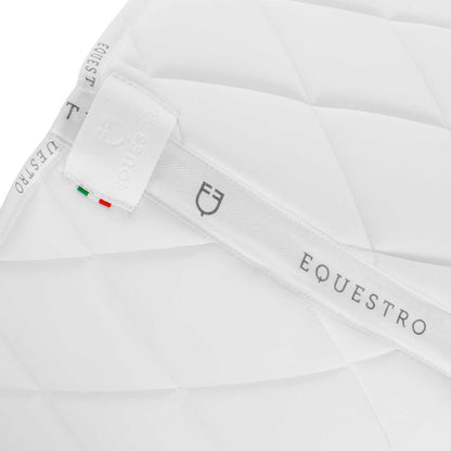 Sudadera de salto de tejido técnico con porta-números Equestro - White/White