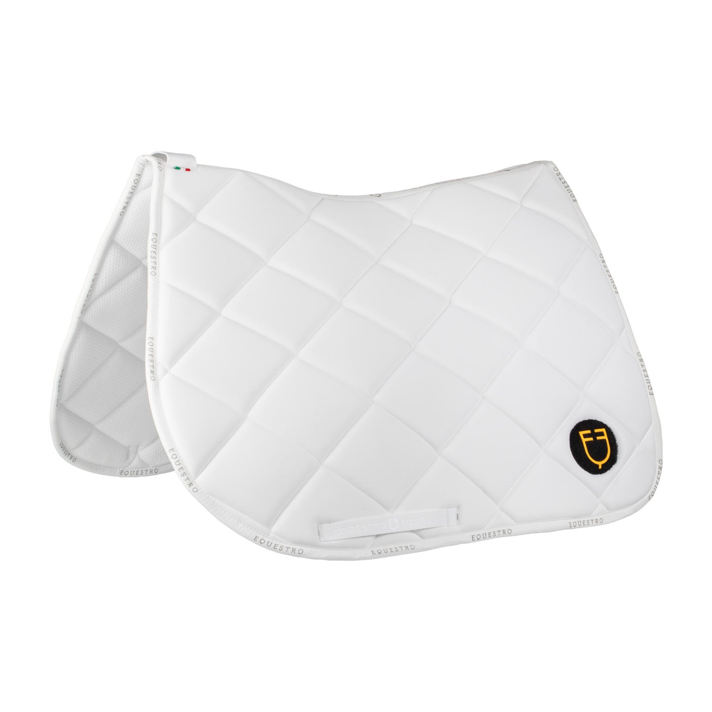Sudadera de salto de tejido técnico con porta-números Equestro - White/White
