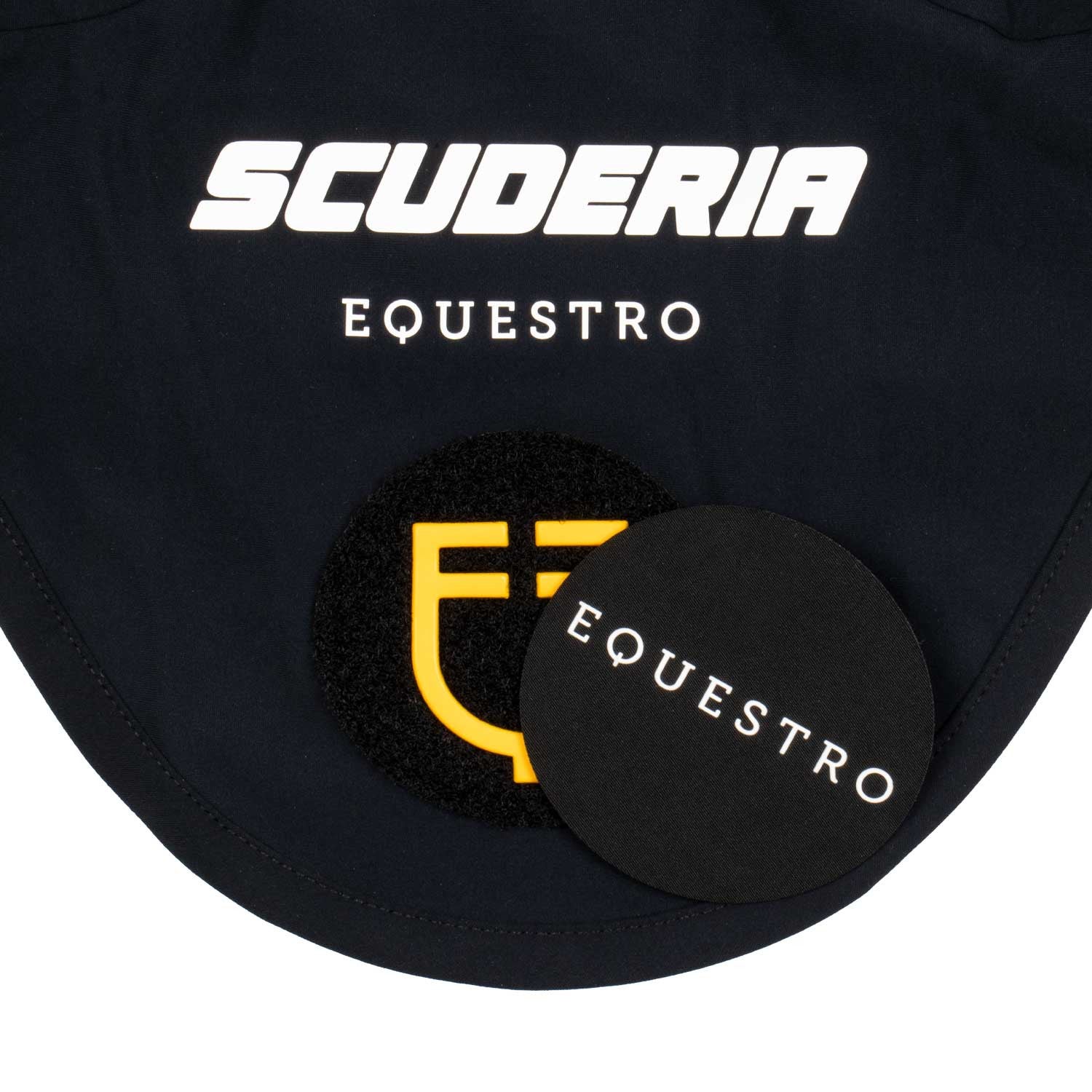 Gorro de tejido técnico con parche Scuderia Equestro - Negro