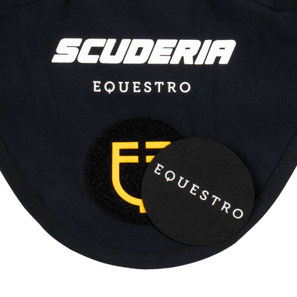 Gorro de tejido técnico con parche Scuderia Equestro - Negro