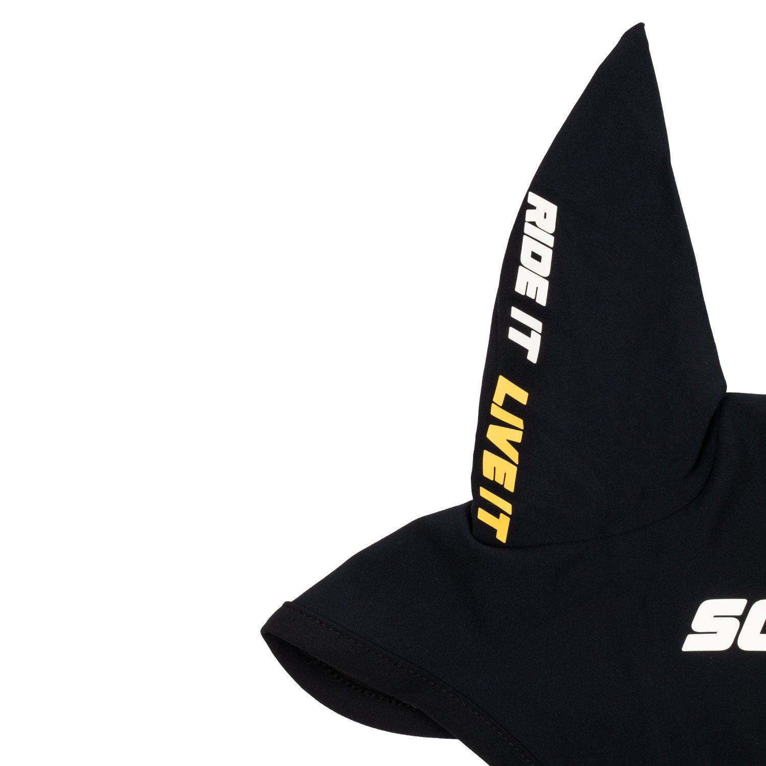 Gorro de tejido técnico con parche Scuderia Equestro - Negro