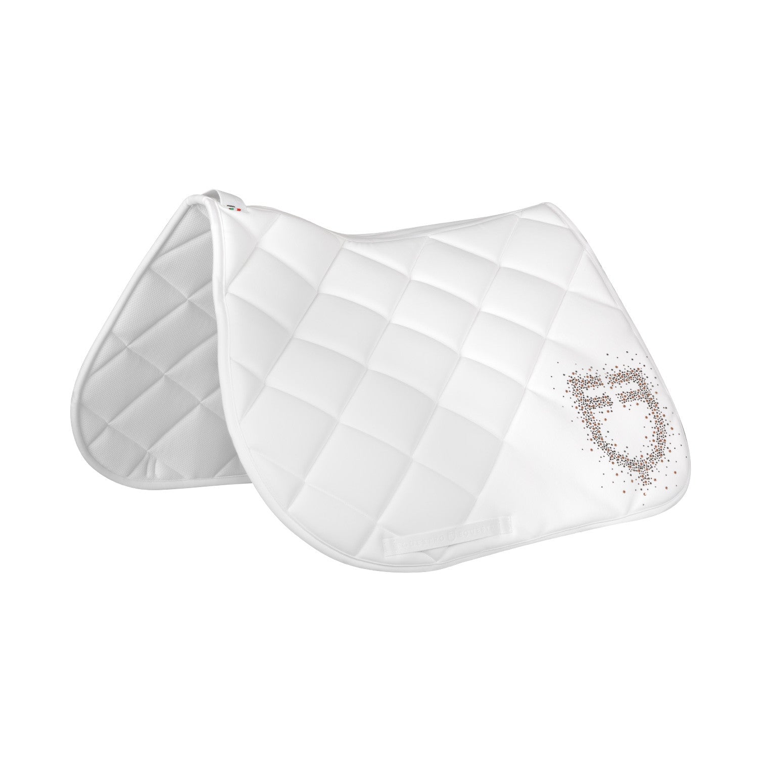 Mantilla de salto de tela técnica con logo en strass Equestro