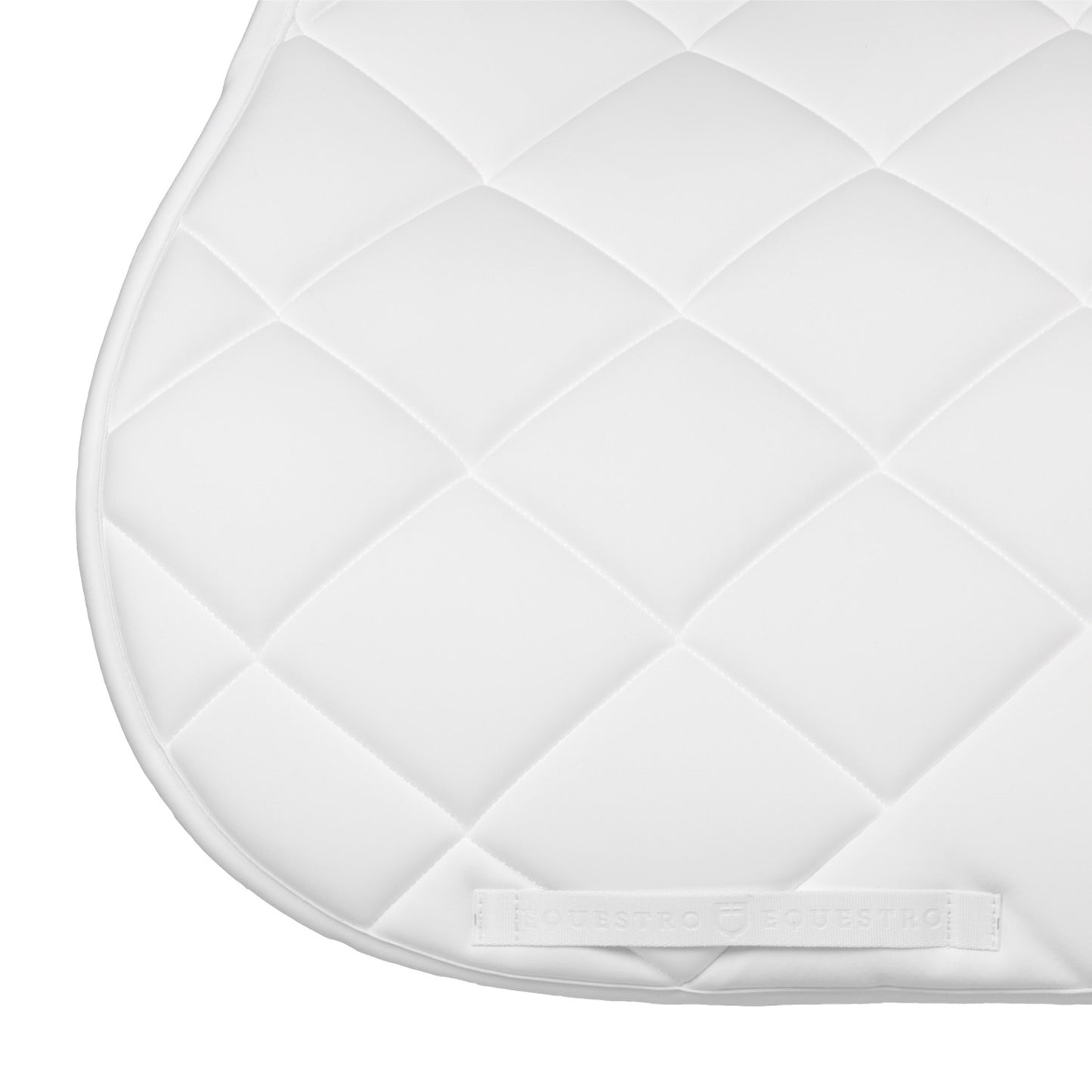 Mantilla de salto de tela técnica con logo en strass Equestro - Blanco