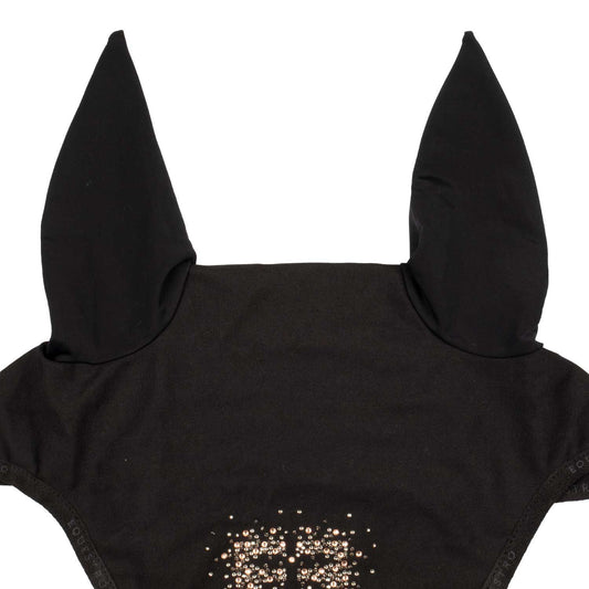 Gorro de tela técnica con logo brillante Equestro - Negro