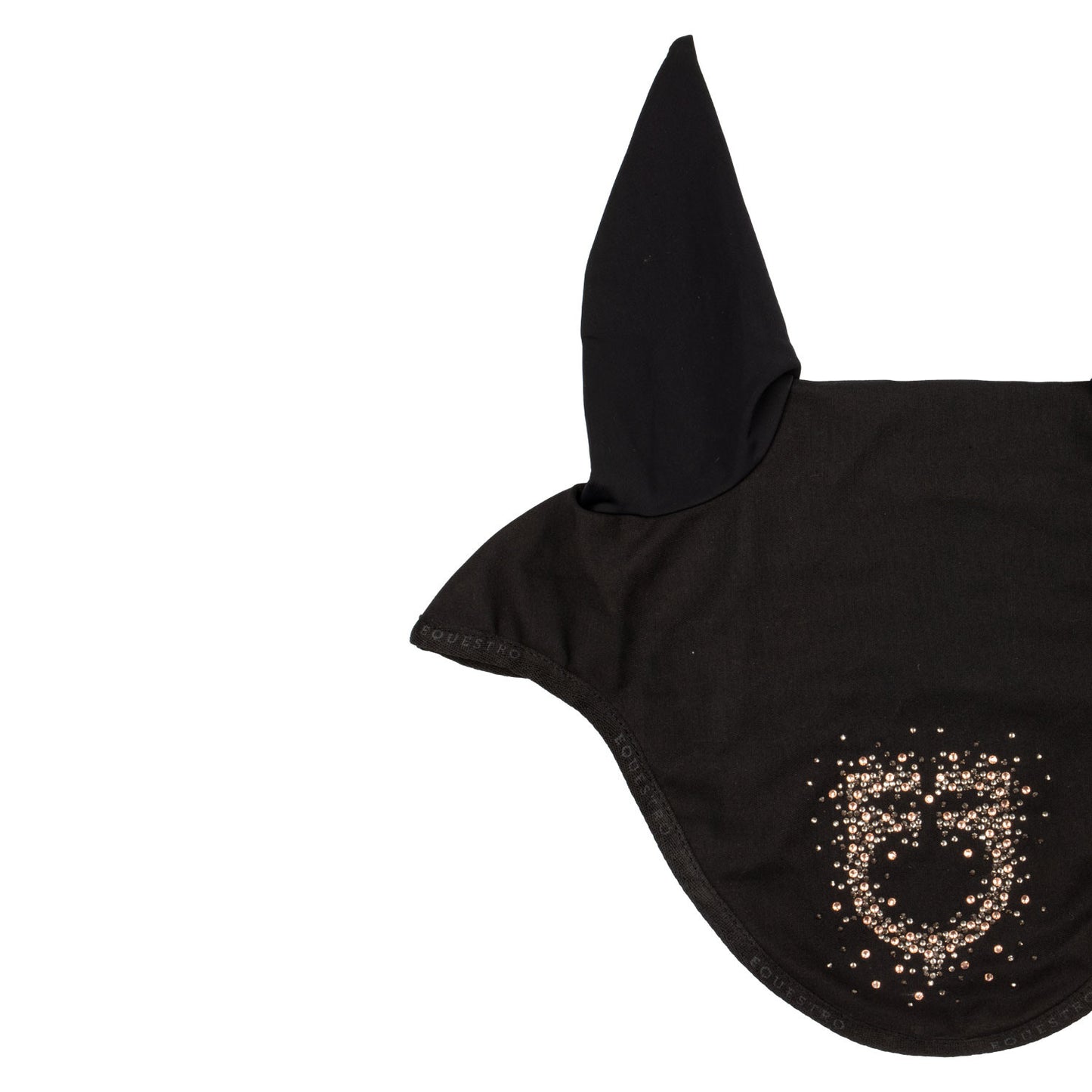 Gorro de tela técnica con logo brillante Equestro - Negro