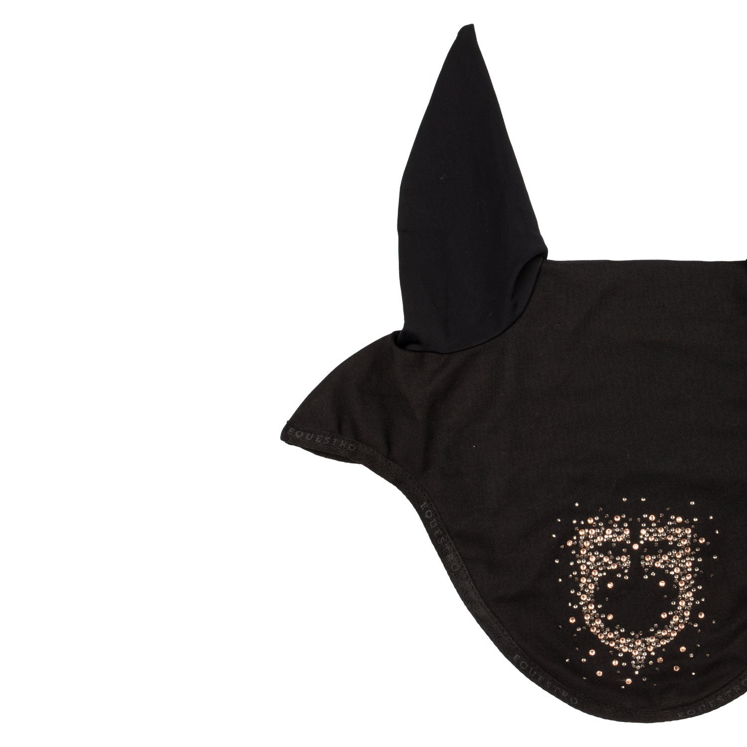 Gorro de tela técnica con logo brillante Equestro - Negro