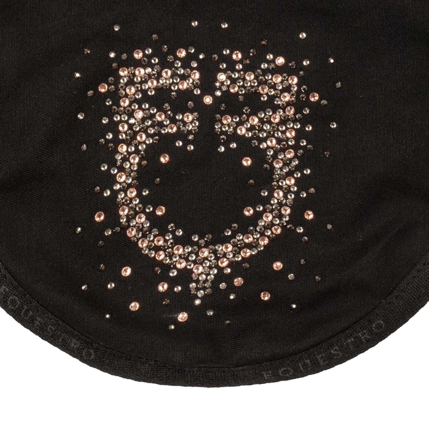 Gorro de tela técnica con logo brillante Equestro - Negro