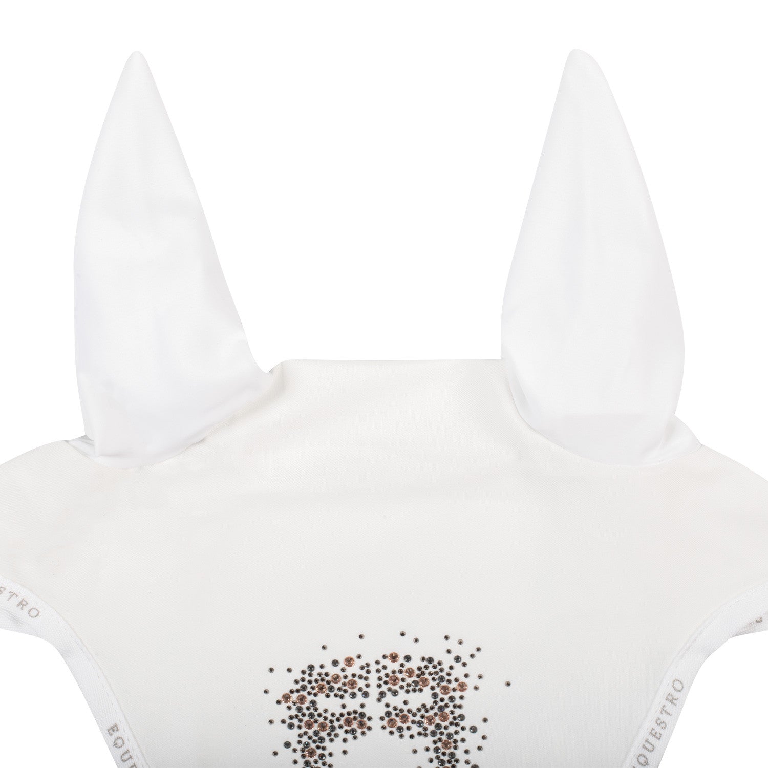 Gorro de tela técnica con logo brillante Equestro - Blanco