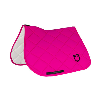 Salvapancera de salto GP acolchado con interior de panel de abeja Equestro - Fucsia/Black