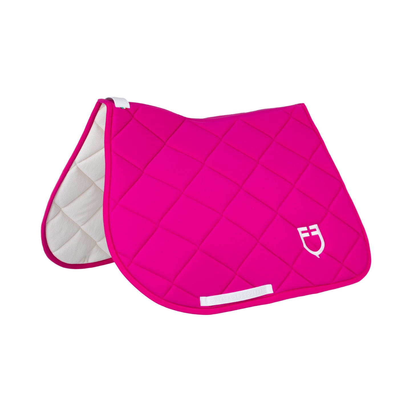 Salvapancera de salto GP acolchado con interior de panel de abeja Equestro - Fucsia/White