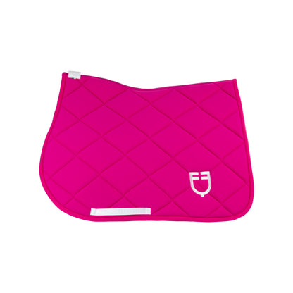 Salvapancera de salto GP acolchado con interior de panel de abeja Equestro - Fucsia/White