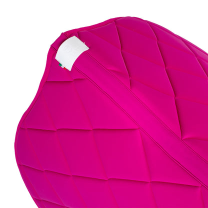 Salvapancera de salto GP acolchado con interior de panel de abeja Equestro - Fucsia/White
