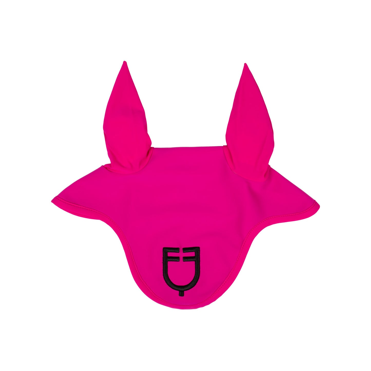 Gorro de tela técnica con logo Equestro - Fucsia/Black