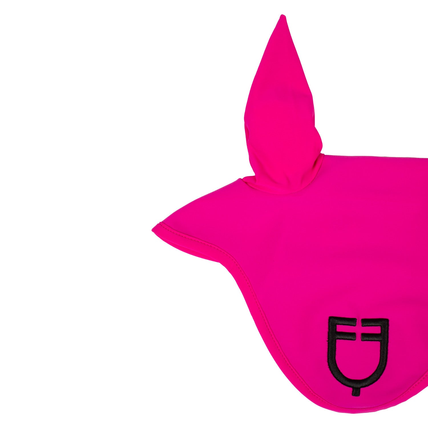 Gorro de tela técnica con logo Equestro - Fucsia/Black