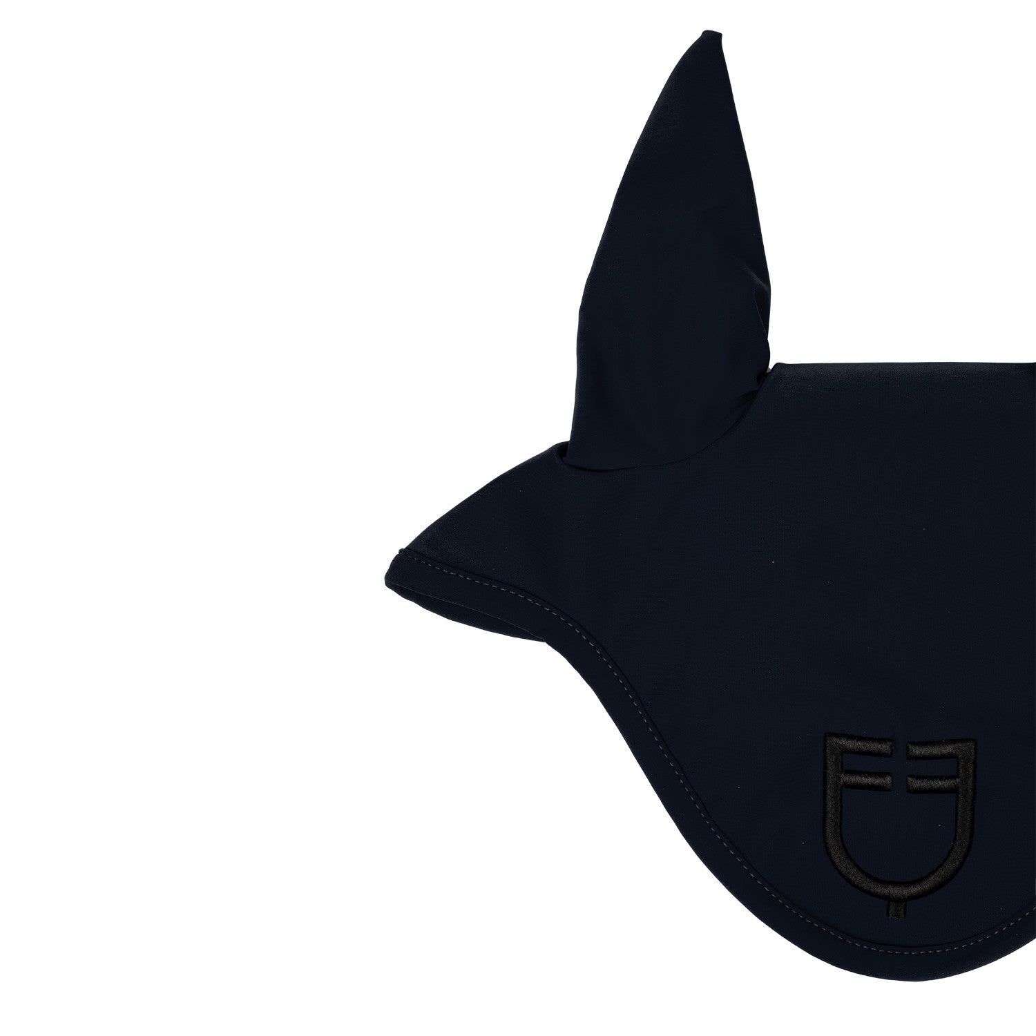 Gorro de tela técnica con logo Equestro - Navy/Black