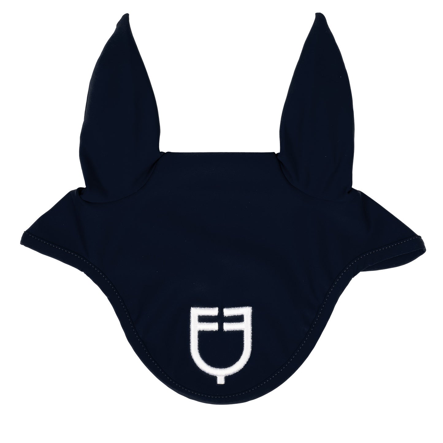 Gorro de tela técnica con logo Equestro - Navy/White