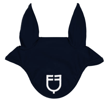 Gorro de tela técnica con logo Equestro - Navy/White