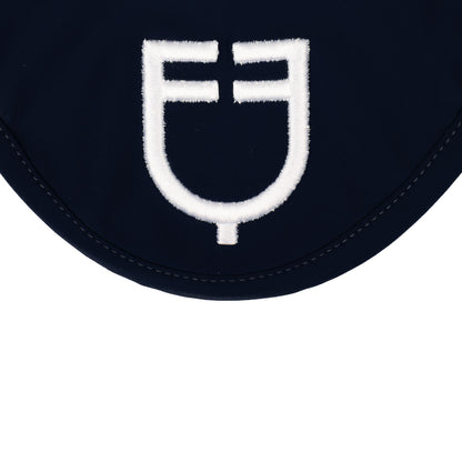 Gorro de tela técnica con logo Equestro - Navy/White