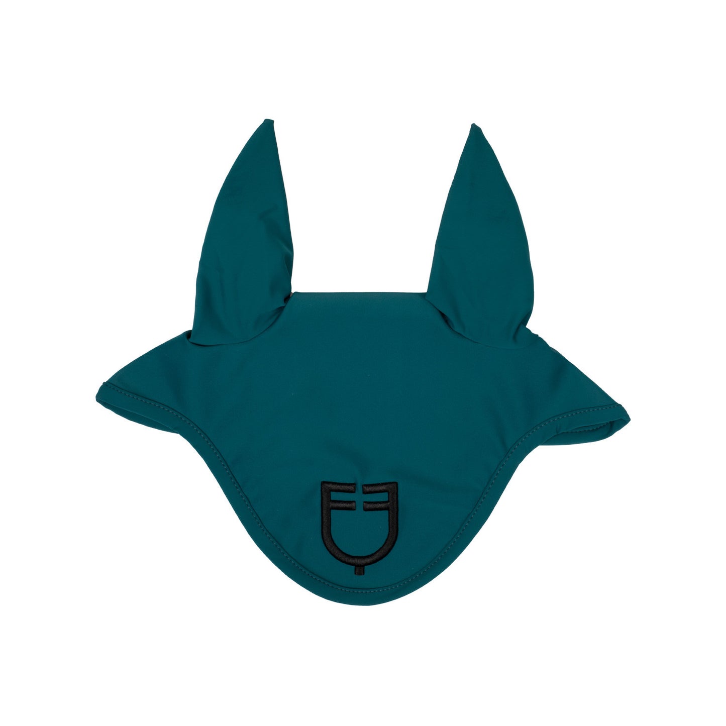 Gorro de tela técnica con logo Equestro - Petrol/Black