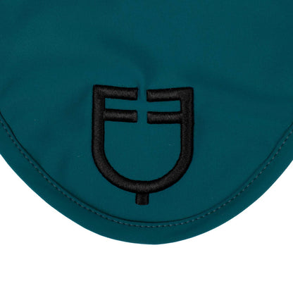 Gorro de tela técnica con logo Equestro - Petrol/Black