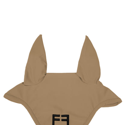 Gorro de tela técnica con logo Equestro - Sand/Black