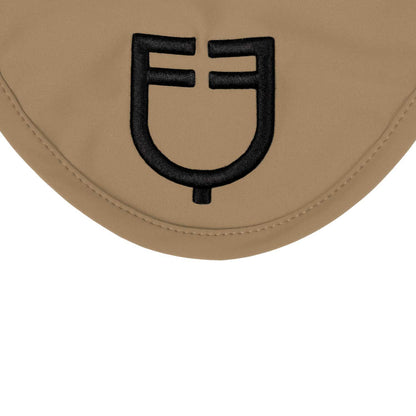 Gorro de tela técnica con logo Equestro - Sand/Black