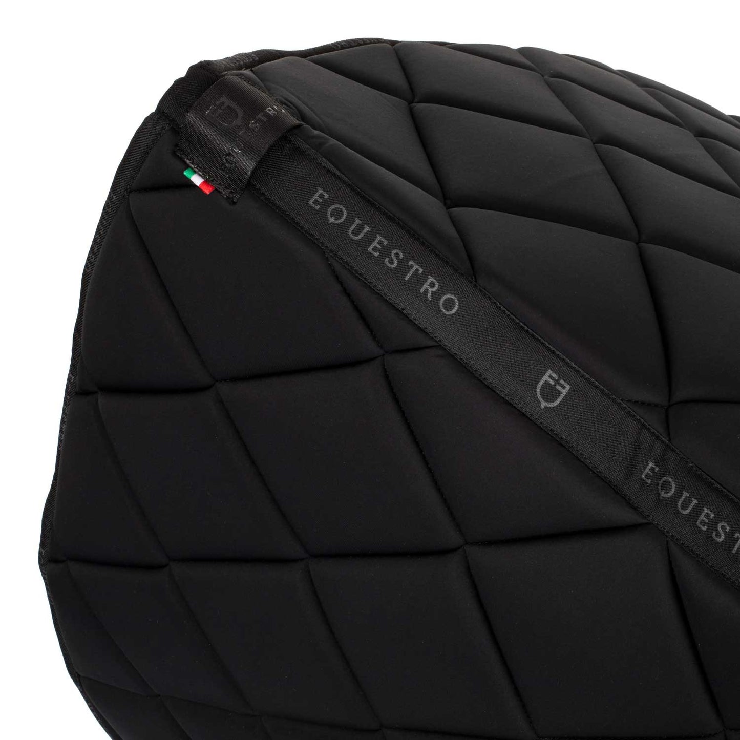 Manta de doma en tejido técnico con logo de strass Equestro - Negro
