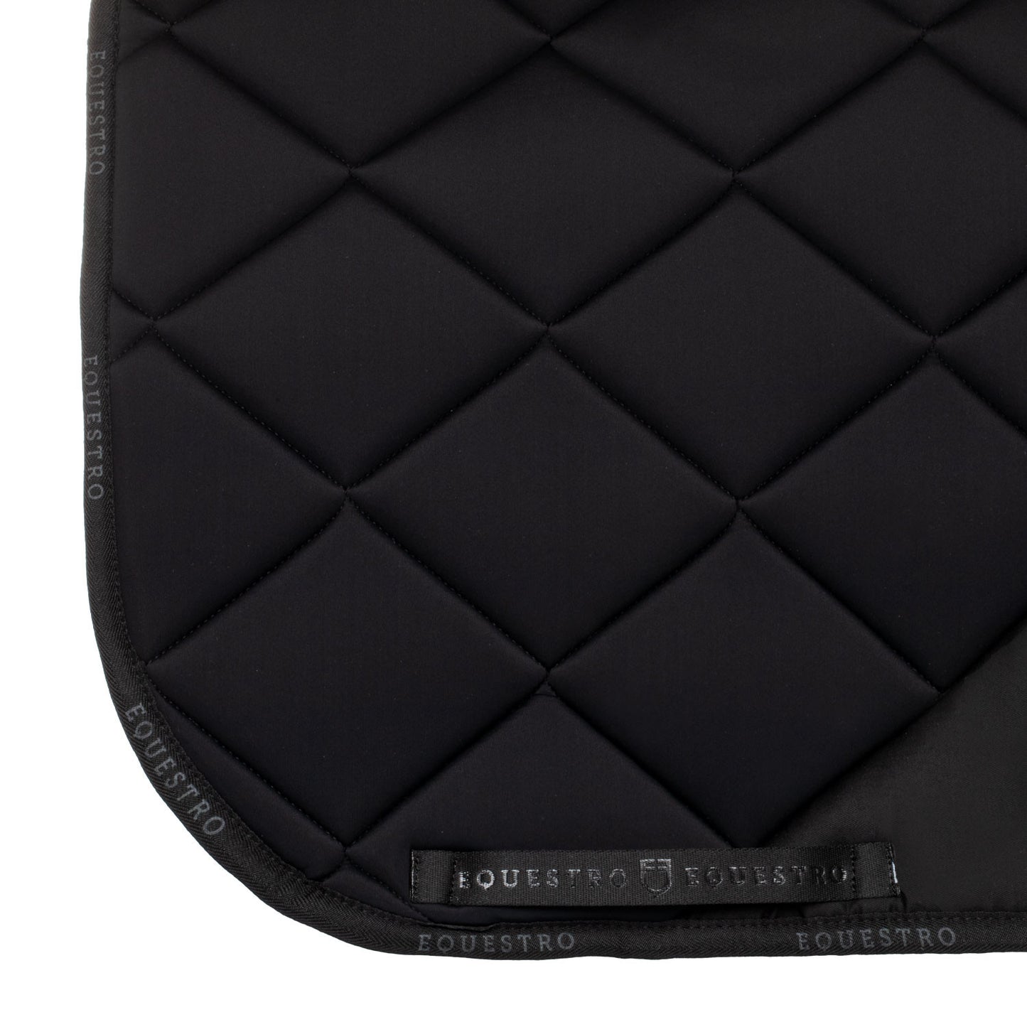 Manta de doma en tejido técnico con logo de strass Equestro - Negro