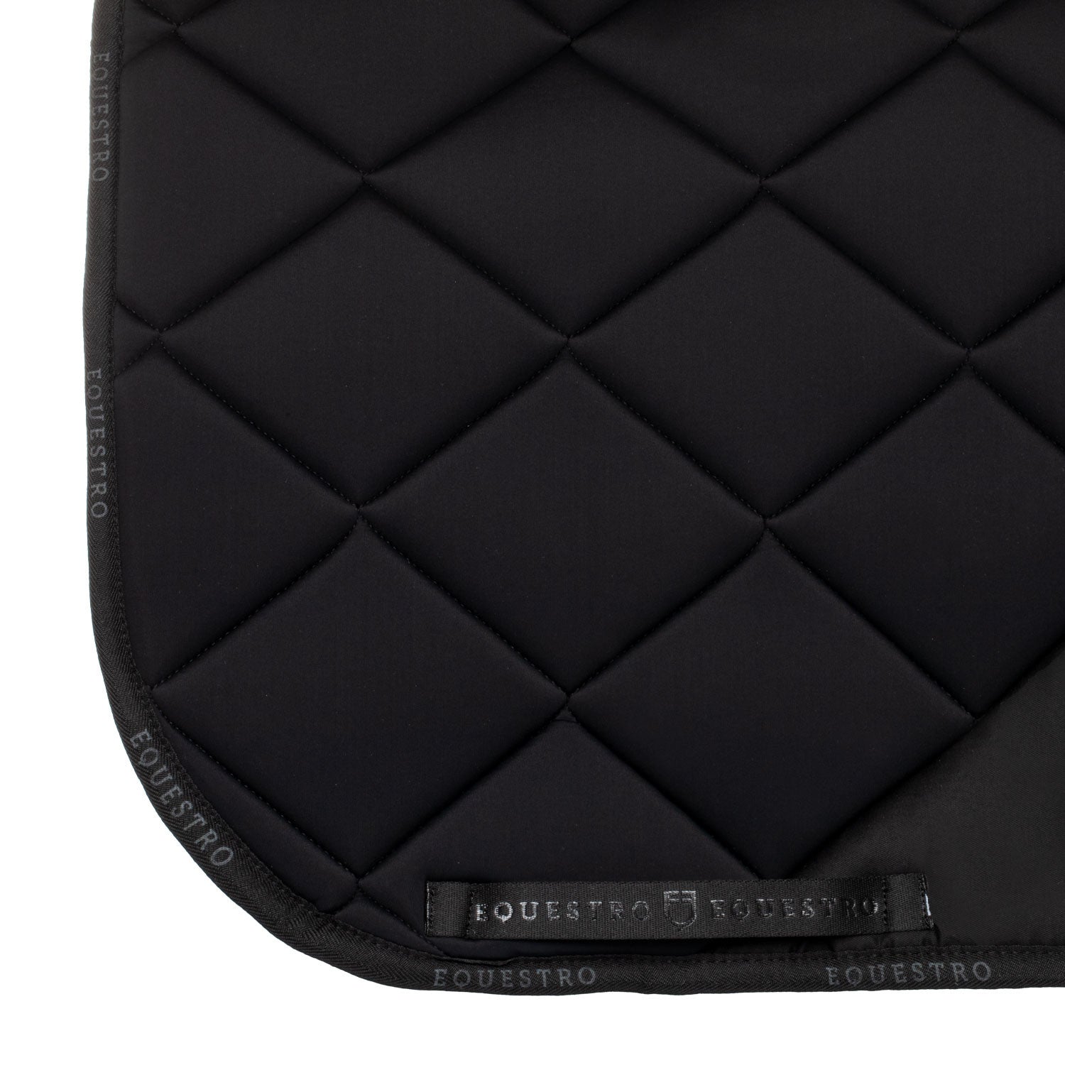 Manta de doma en tejido técnico con logo de strass Equestro - Negro