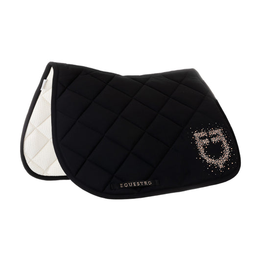 Sudadera para montar en tejido técnico con logo de strass Equestro