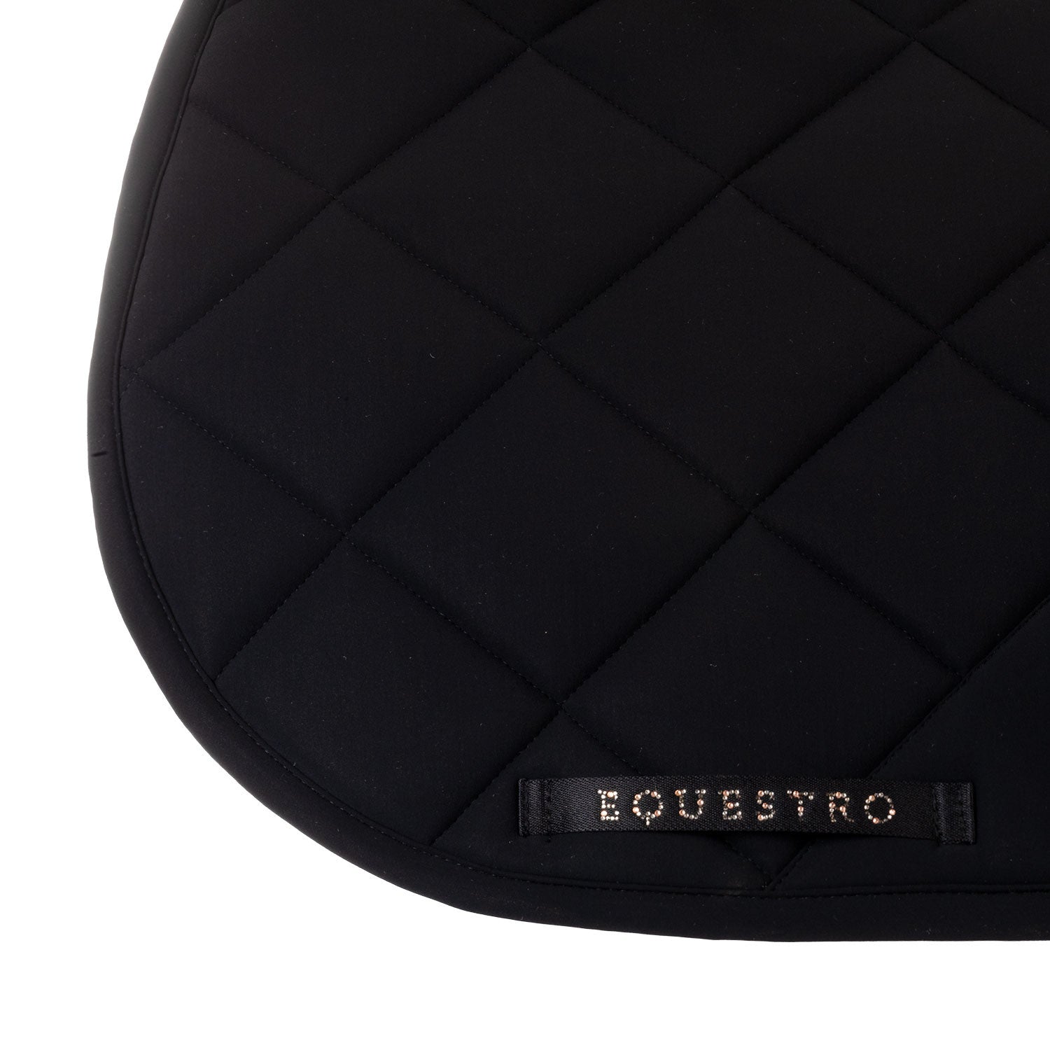 Sudadera para montar en tejido técnico con logo de strass Equestro - Negro