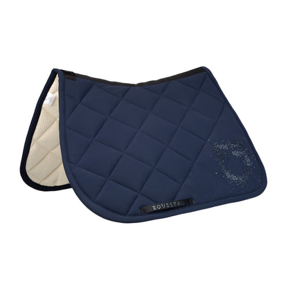 Sudadera para montar en tejido técnico con logo de strass Equestro - Navy Blazer (19-3923)/Navy Blazer