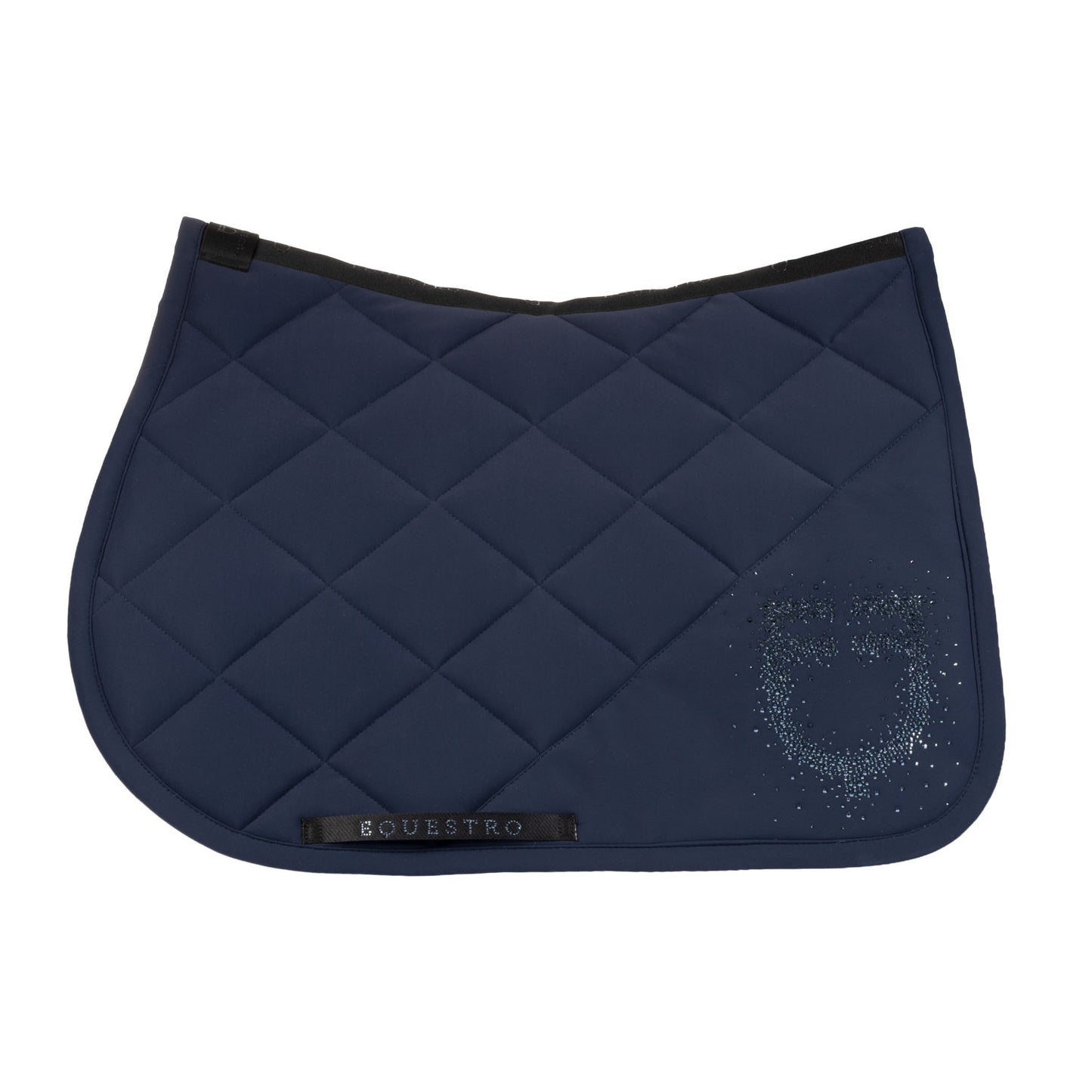 Sudadera para montar en tejido técnico con logo de strass Equestro - Navy Blazer (19-3923)/Navy Blazer