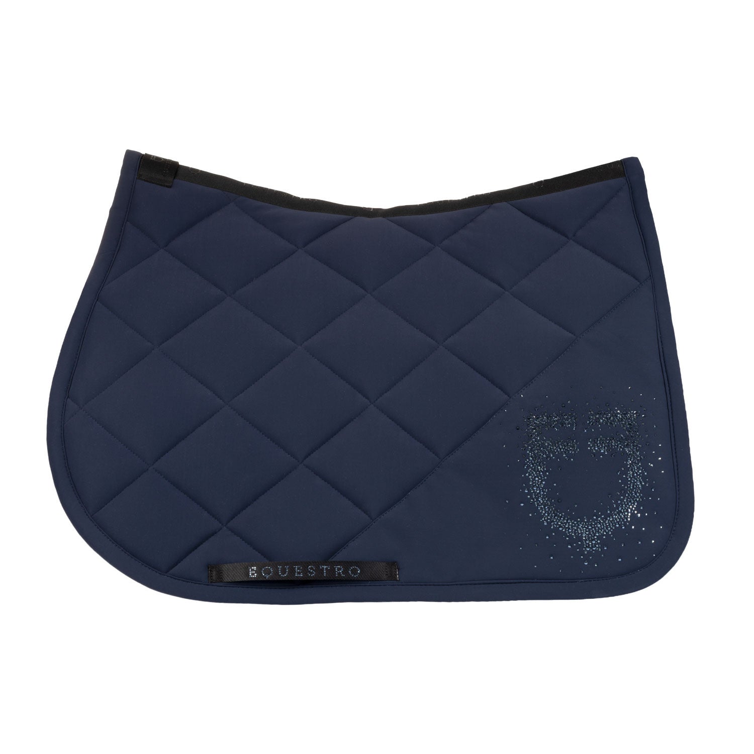 Sudadera para montar en tejido técnico con logo de strass Equestro - Navy Blazer (19-3923)/Navy Blazer