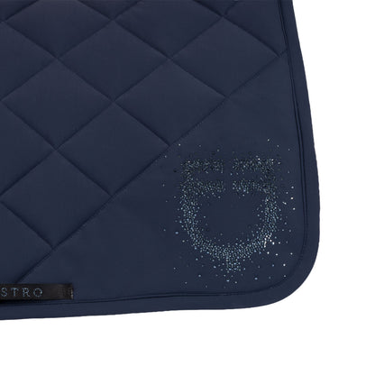 Sudadera para montar en tejido técnico con logo de strass Equestro - Navy Blazer (19-3923)/Navy Blazer