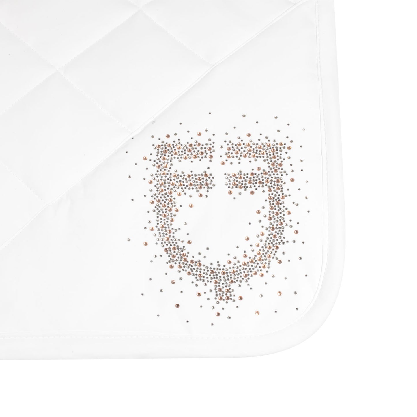 Sudadera para montar en tejido técnico con logo de strass Equestro - Blanco
