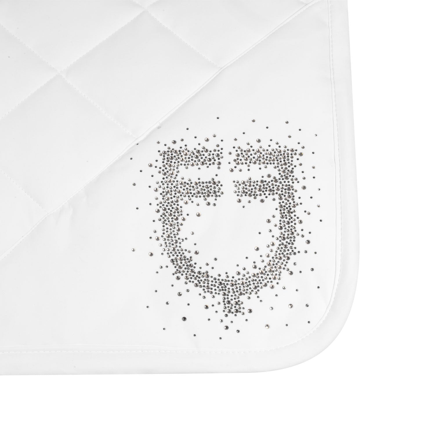 Sudadera para montar en tejido técnico con logo de strass Equestro - White/White