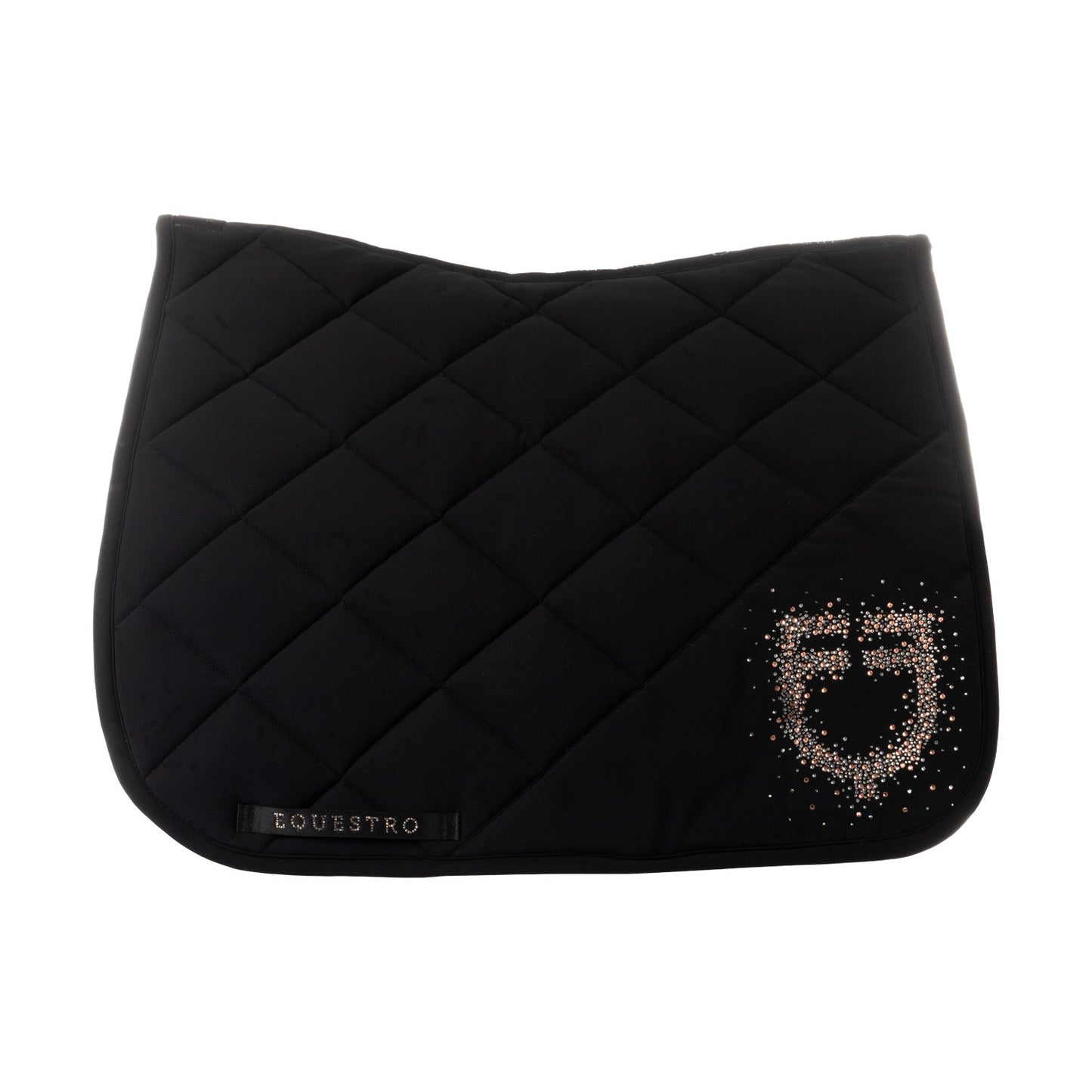 Sudadera de doma en tejido técnico con logo de strass Equestro - Negro