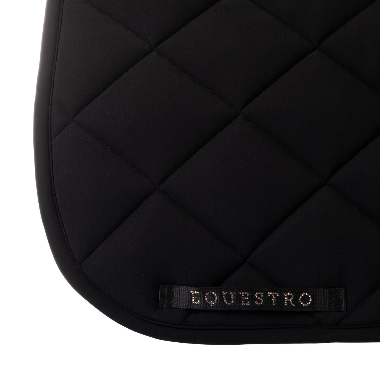 Sudadera de doma en tejido técnico con logo de strass Equestro - Black/Black