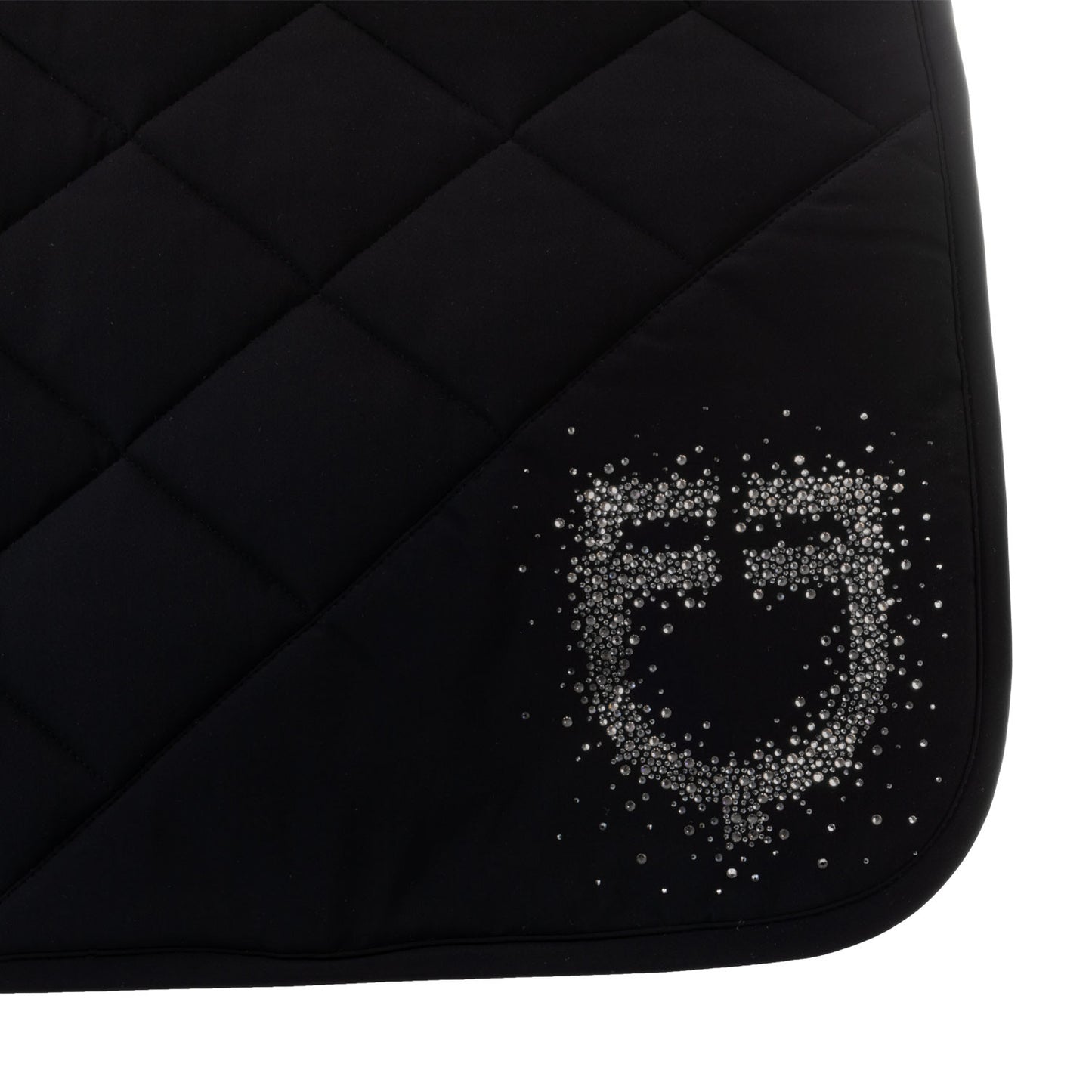 Sudadera de doma en tejido técnico con logo de strass Equestro - Black/Black