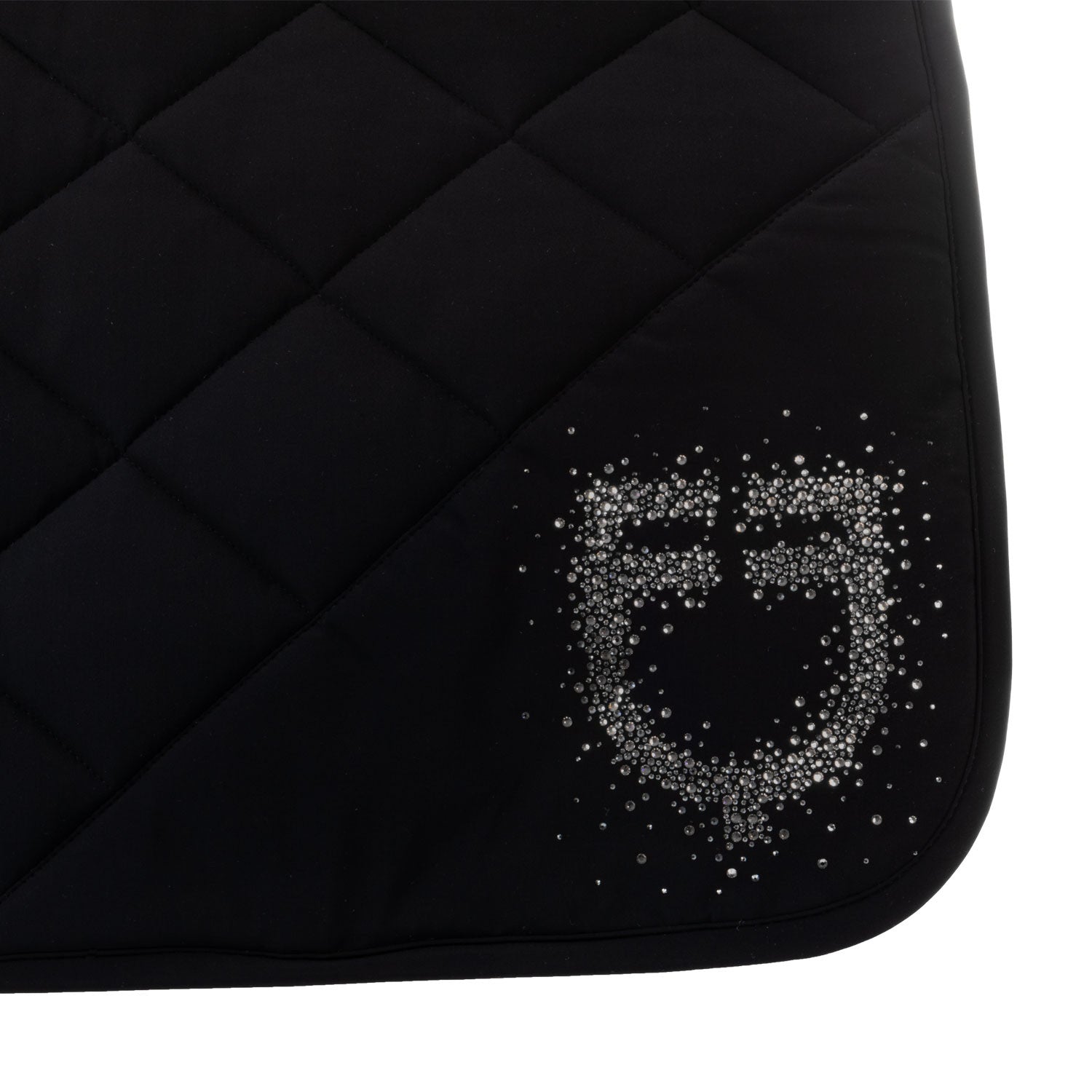 Sudadera de doma en tejido técnico con logo de strass Equestro - Black/Black